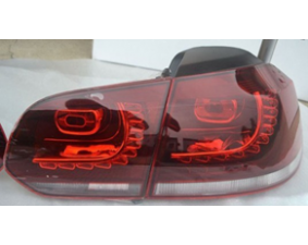 Задние фонари на Volkswagen Golf 6 красные